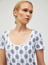 Orsay Blau-weiß gemustertes T-Shirt ORSAY