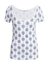Orsay Blau-weiß gemustertes T-Shirt ORSAY