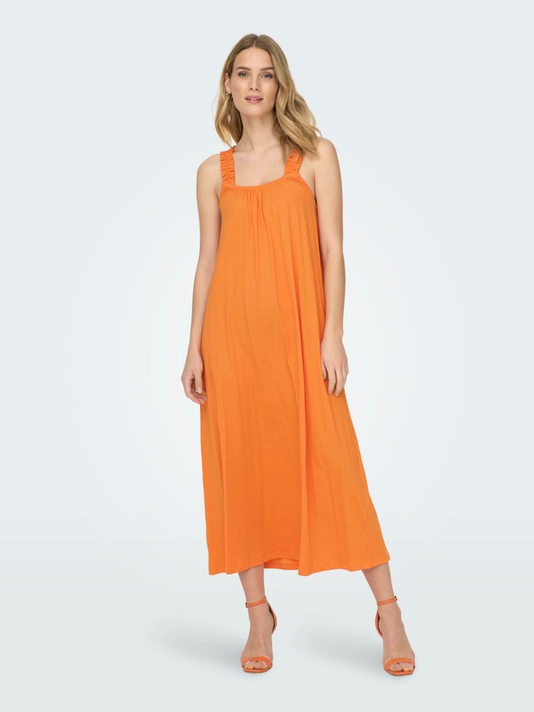 ONLY May Kleid Orange