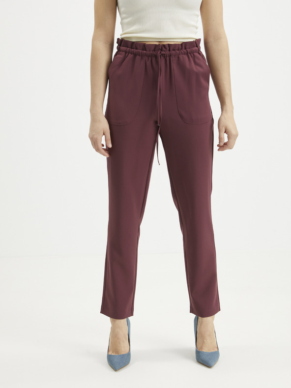 Vero Moda VERO MODA-Theressa Burgunderfarbene Kurzhose