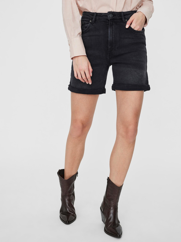 Vero Moda Schwarze Jeansshorts VERO MODA Joana