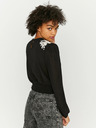 TALLY WEiJL Schwarze Bluse mit Stickerei TALLY WEiJL
