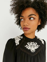 TALLY WEiJL Schwarze Bluse mit Stickerei TALLY WEiJL