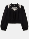 TALLY WEiJL Schwarze Bluse mit Stickerei TALLY WEiJL