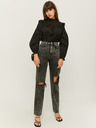 TALLY WEiJL Schwarze kurze Bluse TALLY WEiJL