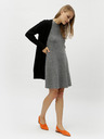 Vero Moda VERO MODA Nancy graues langärmeliges gestreiftes Pulloverkleid