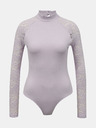 TALLY WEiJL Hellvioletter Body mit Spitzenärmeln TALLY WEiJL