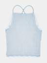 TALLY WEiJL Hellblaues Top mit Spitzendetails TALLY WEiJL