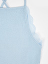 TALLY WEiJL Hellblaues Top mit Spitzendetails TALLY WEiJL