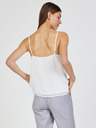 TALLY WEiJL Weißes Damen-Tank-Top mit Spitze TALLY WEiJL