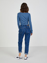 TALLY WEiJL Blaues geripptes Damen-Cropped-Teil TALLY WEiJL