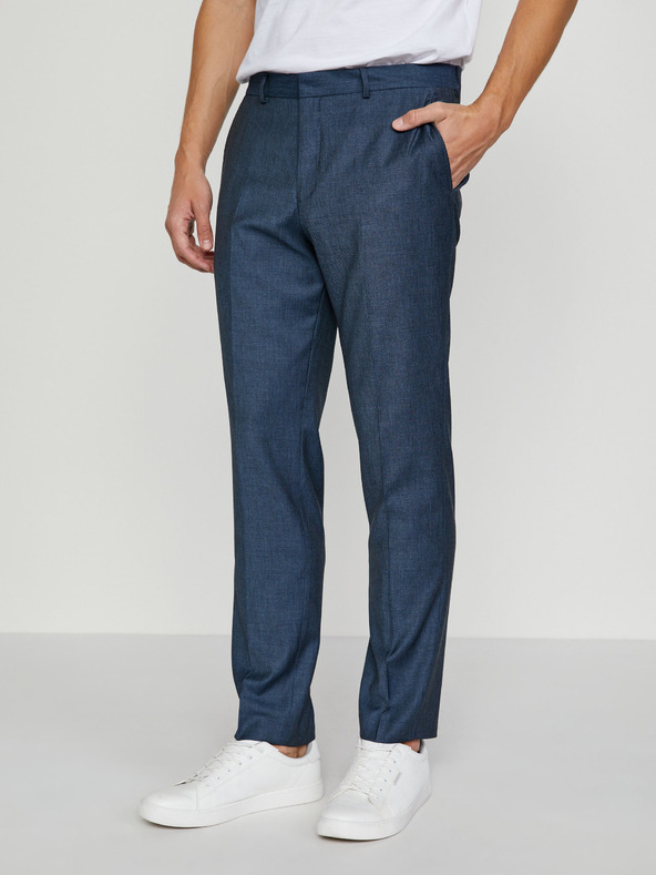 SELECTED Selected Homme My Lobbi Dunkelblaue Anzughose aus einer Wollmischung