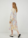 Vero Moda Cremefarbenes geblümtes Midikleid VERO MODA Sally