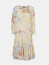 Vero Moda Cremefarbenes geblümtes Midikleid VERO MODA Sally