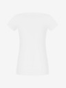 Rinascimento Weißes bedrucktes T-Shirt für Frauen Rinascimento