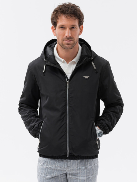 Ombre Clothing Schwarze Herrenjacke Ombre Clothing