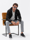 Ombre Clothing Schwarze Herrenjacke Ombre Clothing