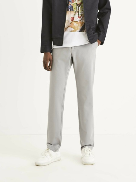 Celio Hellgraue Herrenhosen Celio