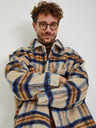 Levi's® Beigefarbene Herren Levi's® Portola Karo-Hemdjacke mit Wollmischung