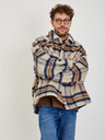 Levi's® Beigefarbene Herren Levi's® Portola Karo-Hemdjacke mit Wollmischung