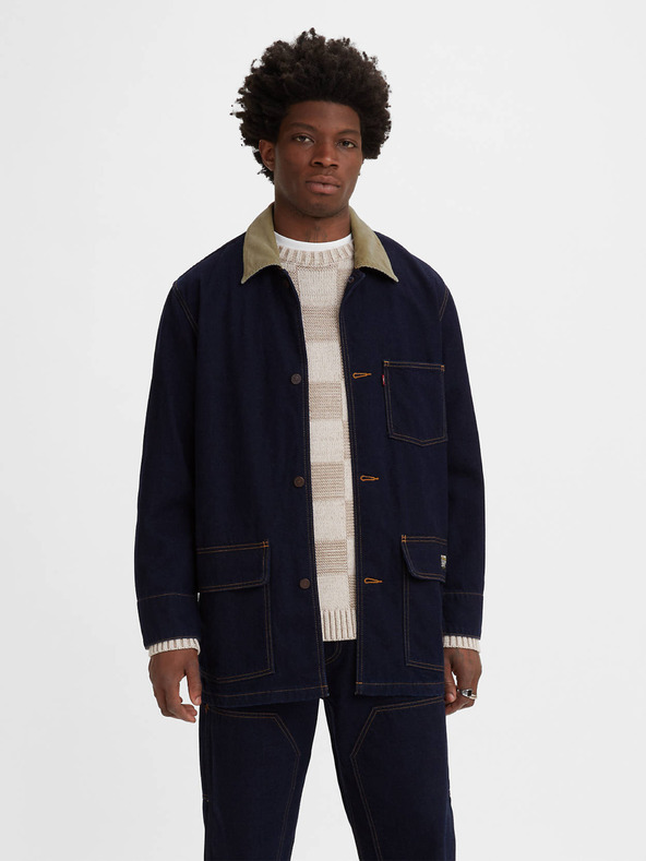 Levi's® Dunkelblaue Herren Levi's® Cypress Jeansjacke aus Wollgemisch