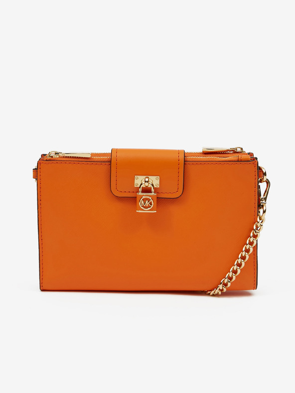 Michael Kors Orange Damen Michael Kors Ruby Leder Crossbody Handtasche