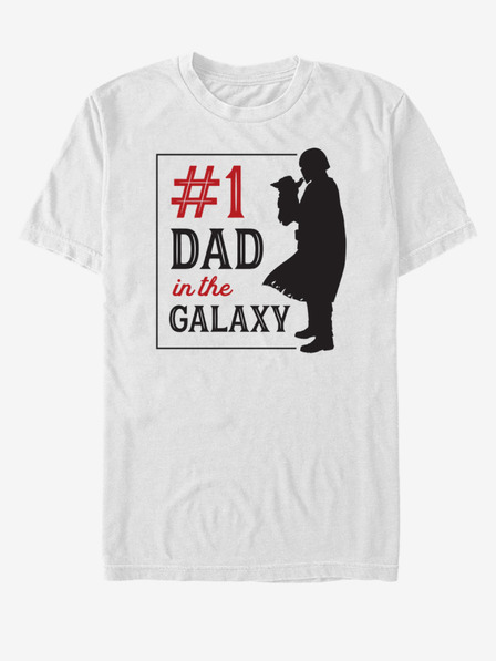 ZOOT.Fan Weißes Unisex-T-Shirt ZOOT.Fan Star Wars Mando Silhouette