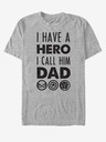 ZOOT.Fan Graues Unisex-T-Shirt ZOOT.Fan Marvel Hero Dad