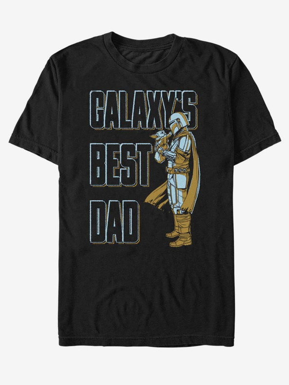 ZOOT.Fan Schwarzes Unisex-T-Shirt ZOOT.Fan Star Wars Daddy MandoO