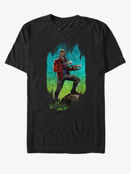 ZOOT.Fan Schwarzes Unisex-T-Shirt Star-Lord Guardians of the Galaxy vol. 2 ZOOT.FAN Marvel