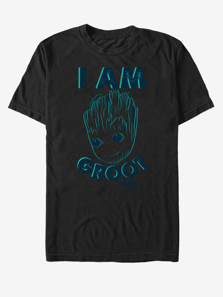 ZOOT.Fan Schwarzes Unisex-T-Shirt I Am Groot Guardians of the Galaxy ZOOT.FAN Marvel