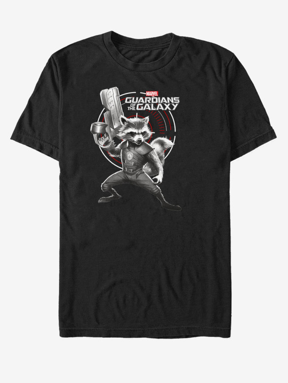 ZOOT.Fan Schwarzes Unisex-T-Shirt Rocket Guardians of the Galaxy ZOOT.FAN Marvel