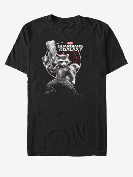 ZOOT.Fan Schwarzes Unisex-T-Shirt Rocket Guardians of the Galaxy ZOOT.FAN Marvel
