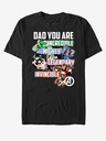 ZOOT.Fan Schwarzes Unisex-T-Shirt ZOOT.Fan Marvel Avenger Dad