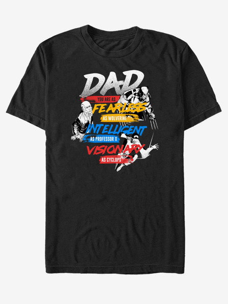 ZOOT.Fan Schwarzes Unisex-T-Shirt ZOOT.Fan Marvel X-Dad