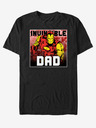 ZOOT.Fan Schwarzes Unisex-T-Shirt ZOOT.Fan Marvel Unbesiegbar Dad