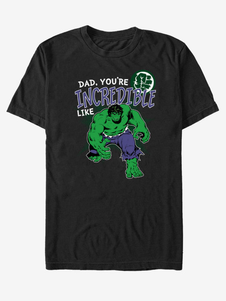ZOOT.Fan Schwarzes Unisex-T-Shirt ZOOT.Fan Marvel Unglaublich wie Papa