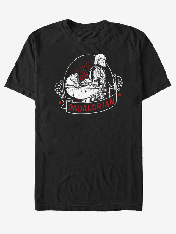 ZOOT.Fan Schwarzes Unisex-T-Shirt ZOOT.Fan Star Wars Mando Badge