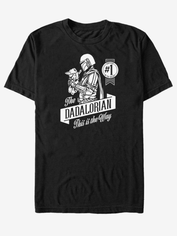 ZOOT.Fan Schwarzes Unisex-T-Shirt ZOOT.Fan Star Wars Mando Side shot