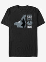 ZOOT.Fan Schwarzes Unisex-T-Shirt ZOOT.Fan Star Wars Grogu Follows