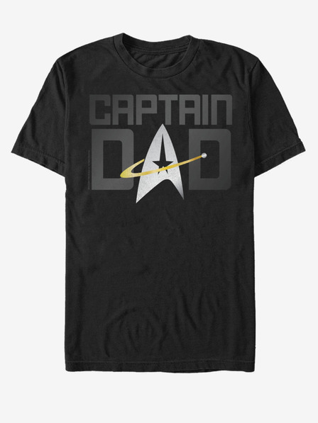 ZOOT.Fan Schwarzes Unisex-T-Shirt ZOOT.Fan Paramount Captain Dad
