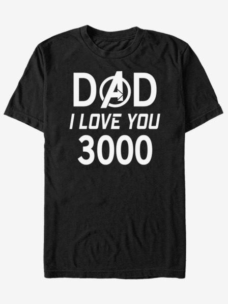 ZOOT.Fan Schwarzes Unisex-T-Shirt ZOOT.Fan Marvel Dad 3000