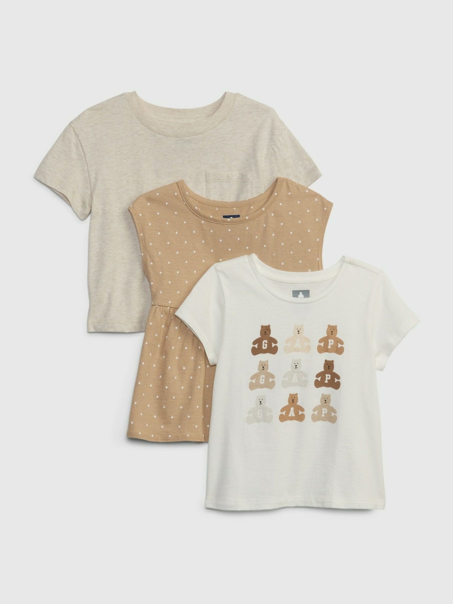 GAP Kinder T‑Shirt 3 pcs