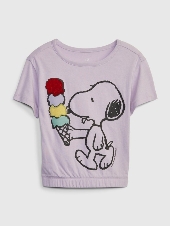 GAP GAP & Peanuts Snoopy Kinder  T‑Shirt