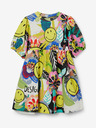 Desigual Desigual Baia gelbes gemustertes Kleid für Mädchen