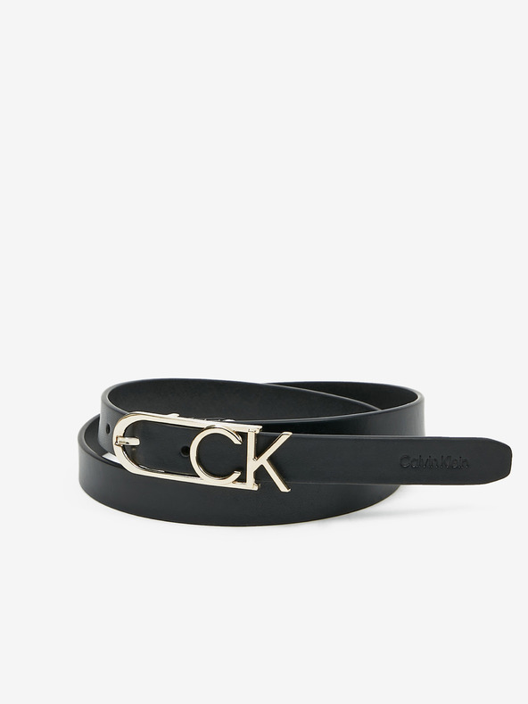 Calvin Klein Jeans Schwarzer Damen Ledergürtel Calvin Klein Jeans
