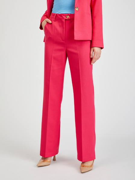 Orsay Dunkelrosa Damen-Hose mit ausgestellter Passform ORSAY