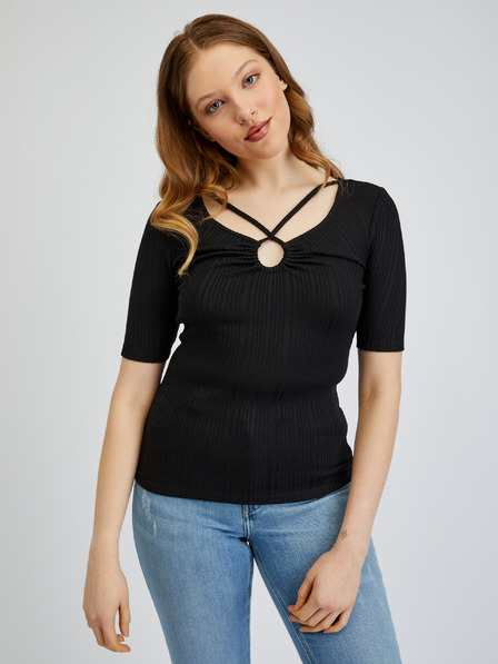 Orsay Schwarzes Damen-T-Shirt ORSAY