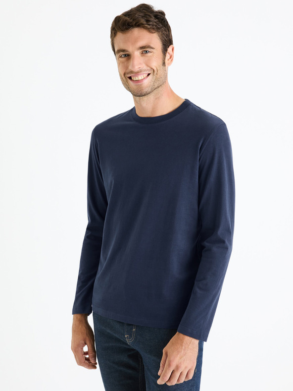 Celio Dunkelblaues Herren-T-Shirt Celio Cesolaceml