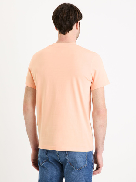 Celio Apricotfarbenes Herren-T-Shirt Celio Gexchaina